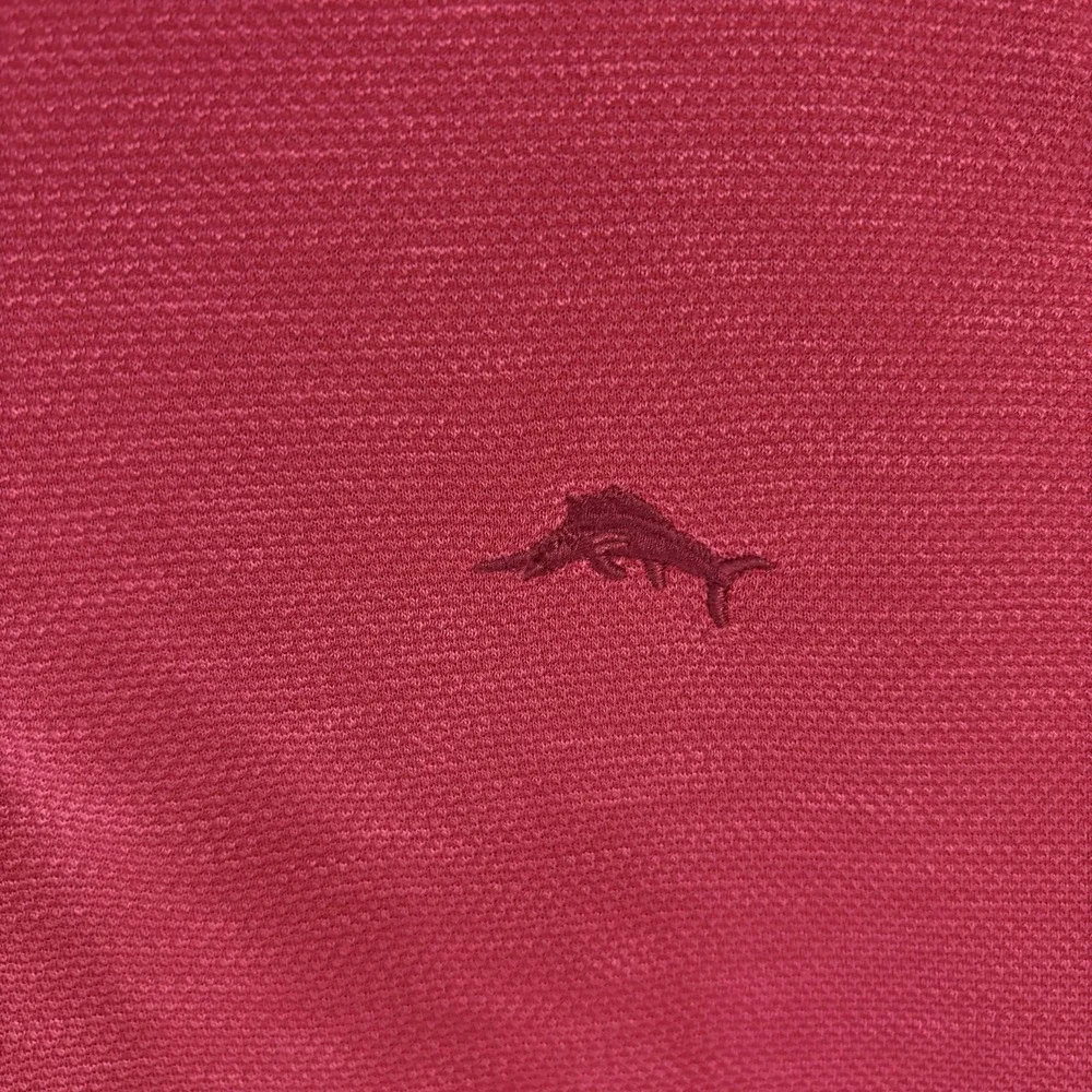 Tommy Bahama‎ Island Zone Polo Shirt Mens Sz XXL Fucshia Logo Lightweight